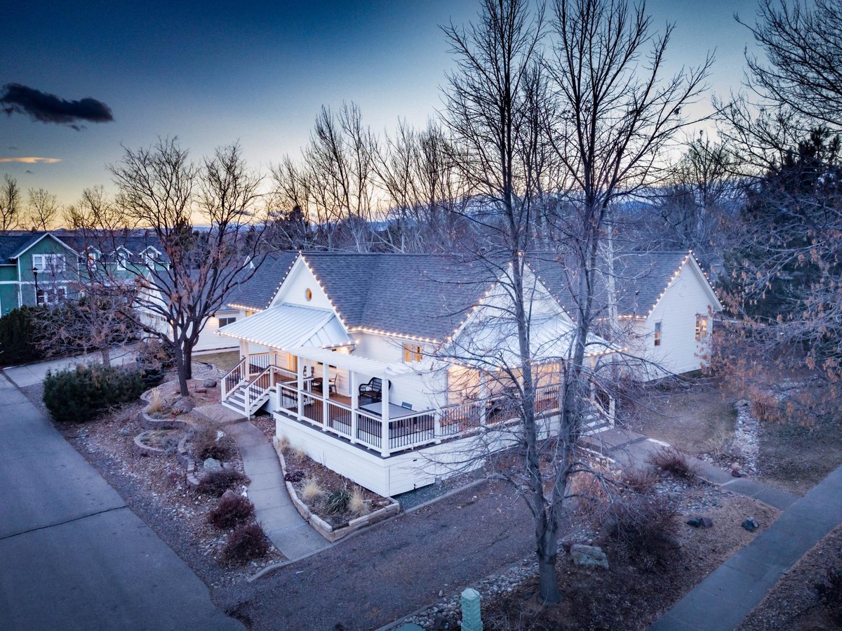 large balcony on a newly remodeled older home in Boulder
