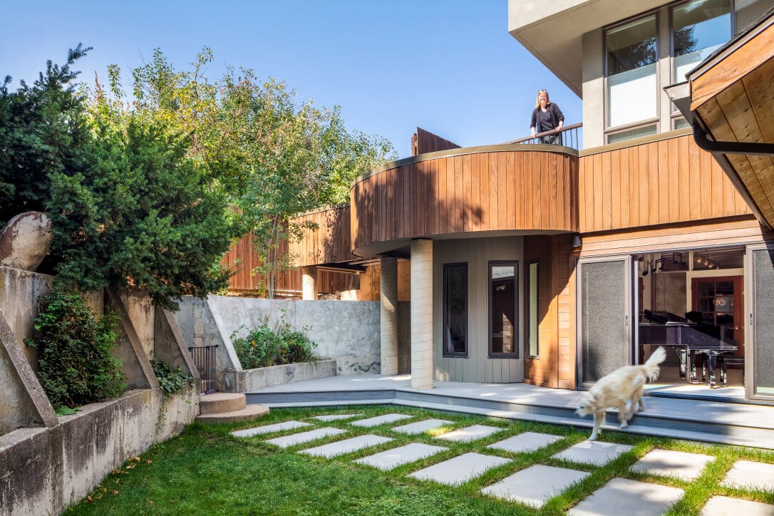 backyard of a newly remodeled home in Boulder