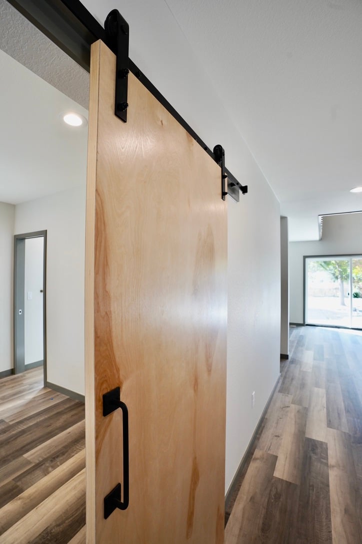 sliding barn door detail