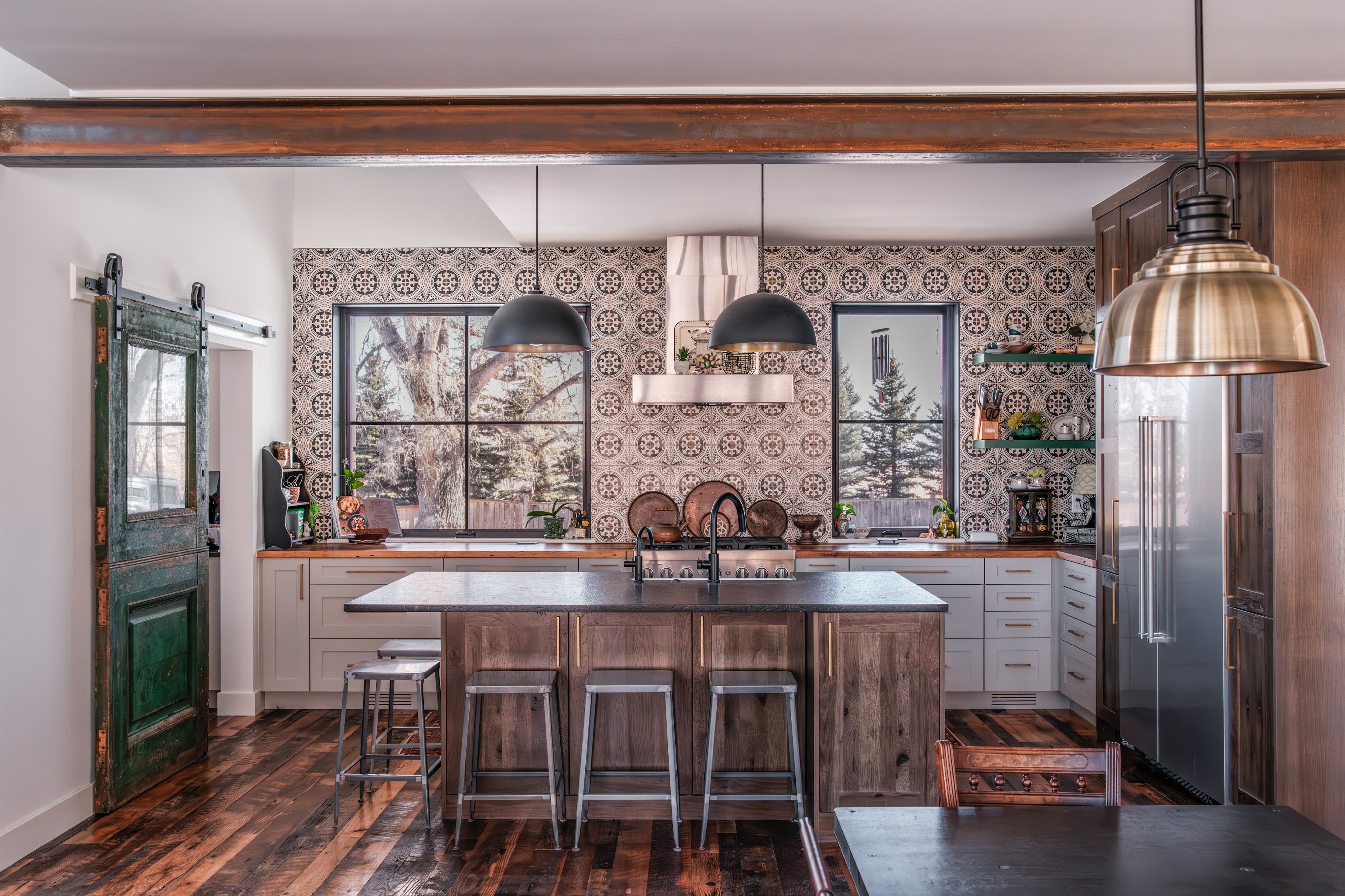 Eclectic updated kitchen in Boulder Colorado