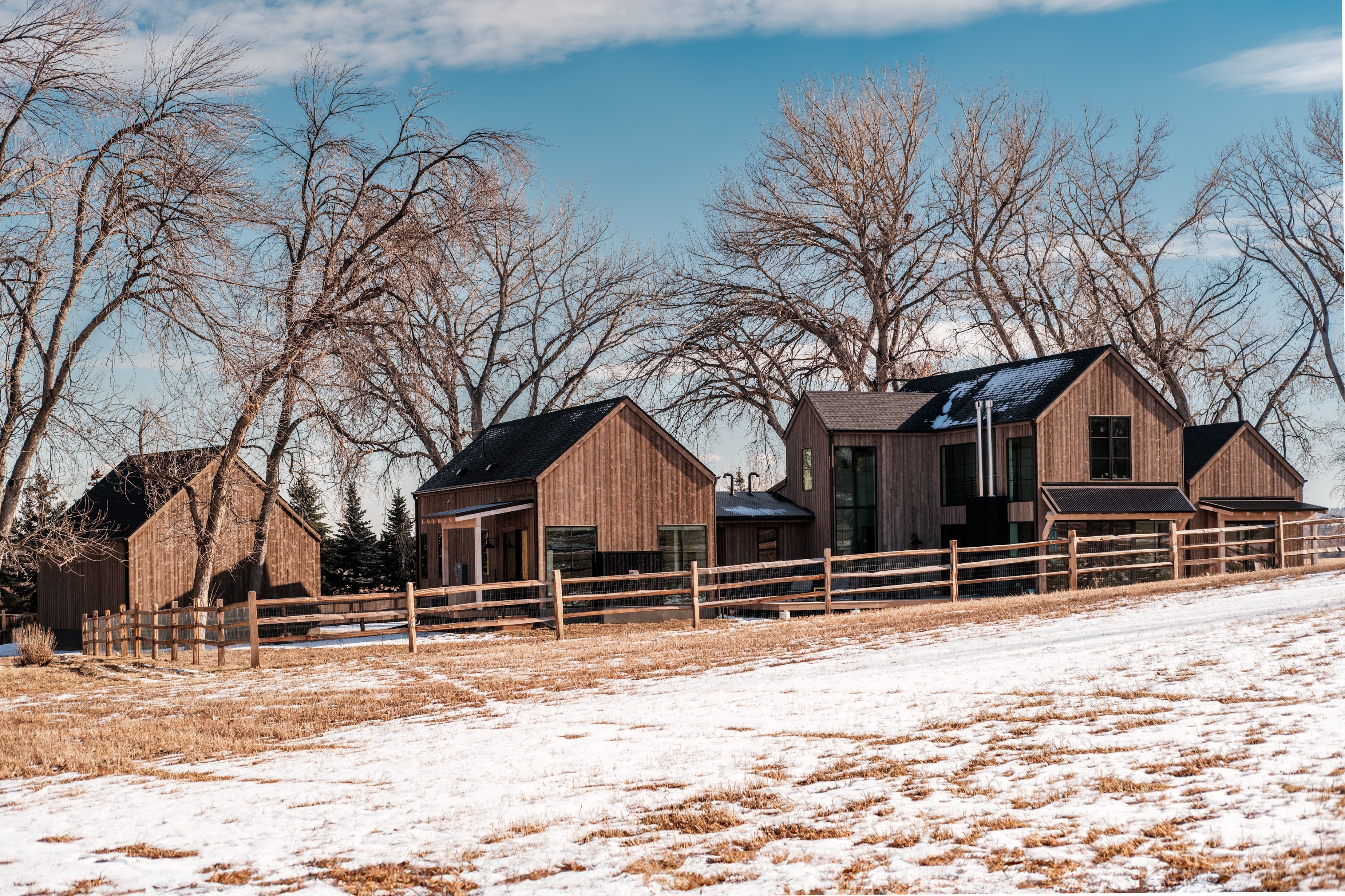 Backside of a Boulder home remodeled plus addition ADU