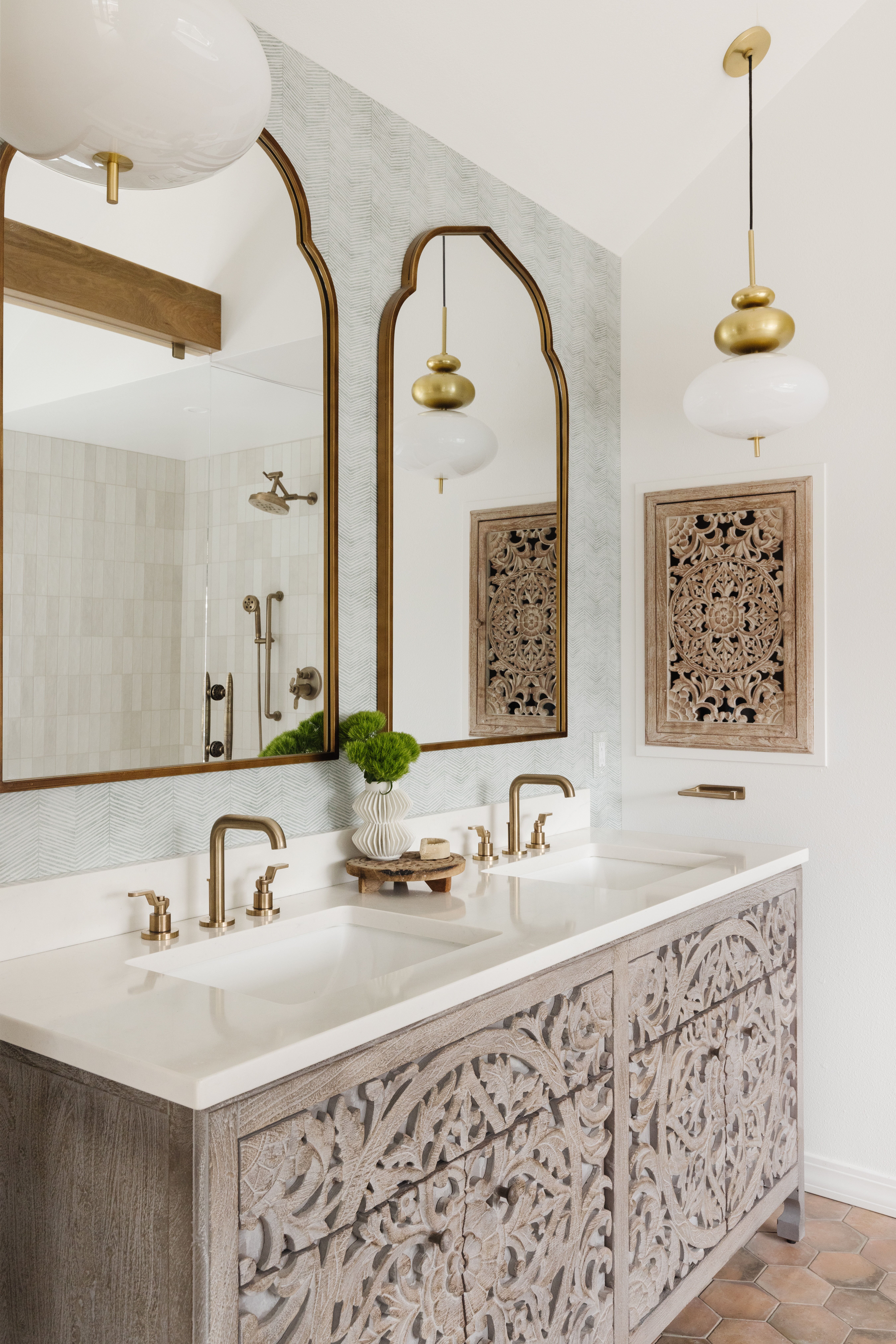 bohemian style vanity