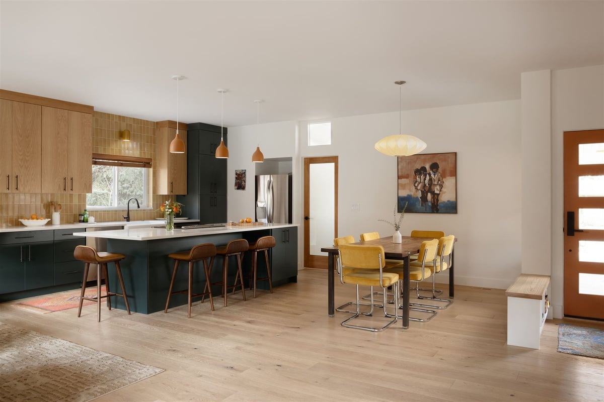 Remodeled home in Colorado with wooden finishes and open layout